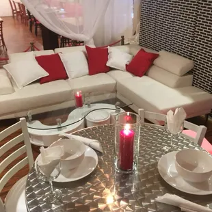 Vip area of the cafe