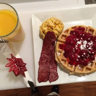 food, waffles