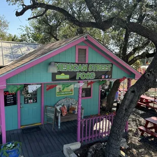 This is our tiny casita and patio seating