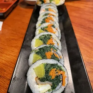 a sushi roll