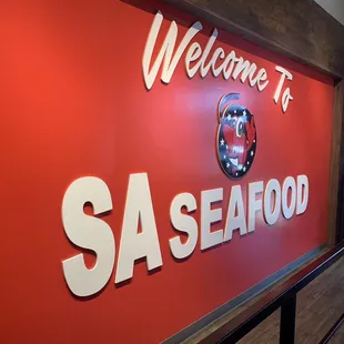 Welcome sign at entryway