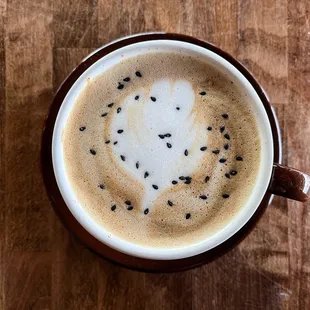 Black sesame latte
