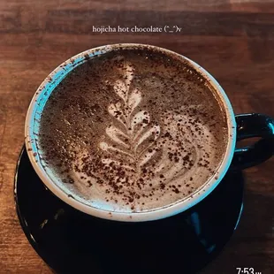 Hojicha Hot Chocolate