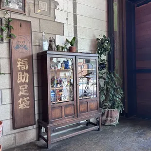 outside