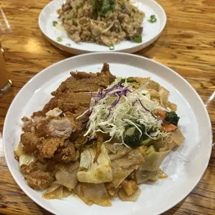 Spicy Jungle Noodles with Fried Chicken