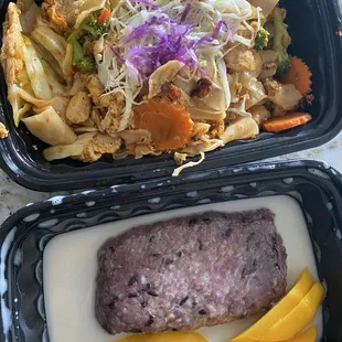 Jungle noodles and mango sticky rice