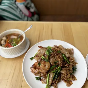 N2. Pad See-Ew and S1. Tom Yum Soup