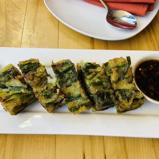 A10. Chive Pancakes