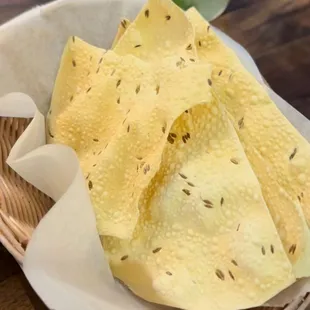 Papadum- complimentary