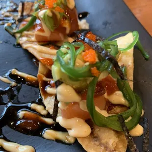 Poke nachos