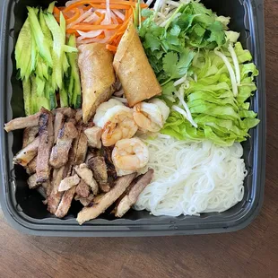 Brand new traditional pork, and shrimp, vermicelli salad just added to the menu.