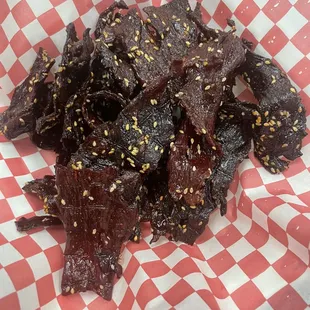 Lao deep fry beef jerky