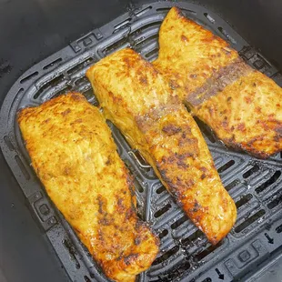 Baked salmon with Cambodian seasoning