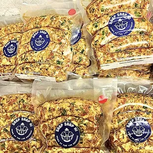 Lao Sausage Packs Both Mild &amp; Spicy Versions
