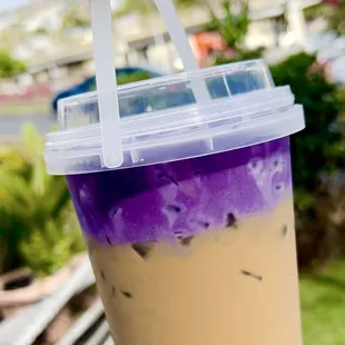 Vietnamese Ice Coffee Bucket w/Ube Foam