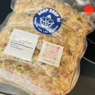 Frozen Spicy Lao Sausage $20