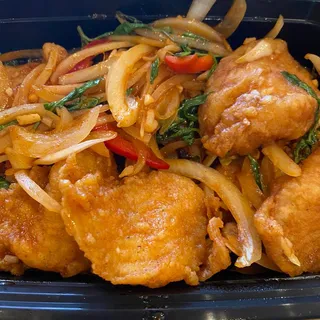 Spicy Basil Fish Snapper