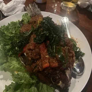Fried Tilapia W/Chili Sauce