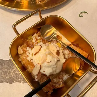 Rasmalai Crinkle Cake