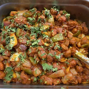 a close up of a dish