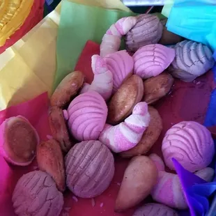 a variety of pastries