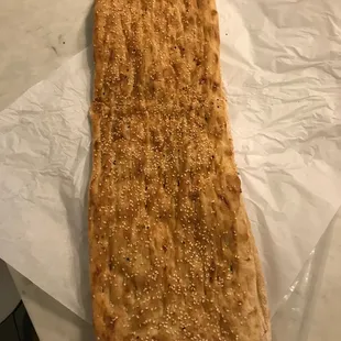 Hot out of the oven Barbari bread.