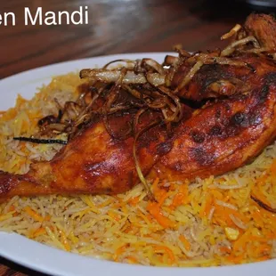 Chicken Mandi (Yemeni roasted chicken)