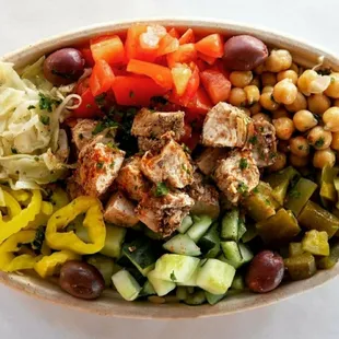 Greek Chicken Rice Bowl