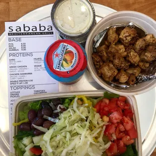 Hellooooo, chicken shawarma salad!