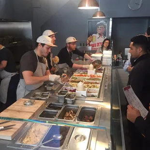 Made to order, like a larger version of the flying falafel.