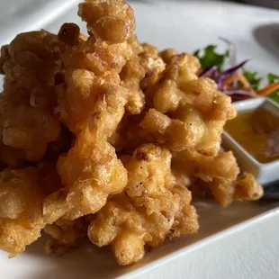 a plate of fried shrimp