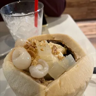 Coconut ice cream