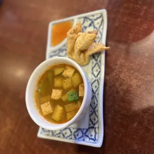 Vegetable soup appetizer for lunch hour!