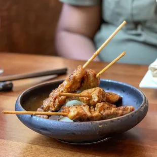 Southern Thai chicken skewers