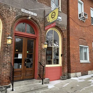 the front of the building