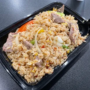 Lao Fried Rice with Beef Spice level 5