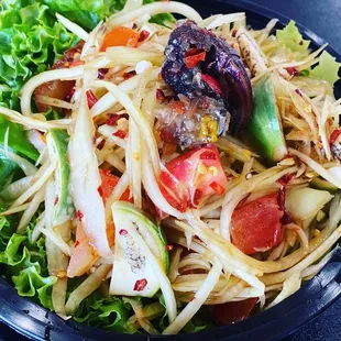 6. Green Papaya Salad (Lao or Thai)