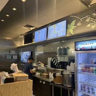 Not an actually sit down restaurant. Small shop with few bar area to sit and limited menu.