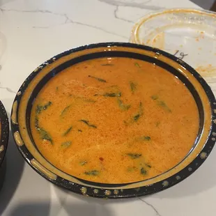 #19 Panang Curry with kafir like leaves &amp; coconut broth