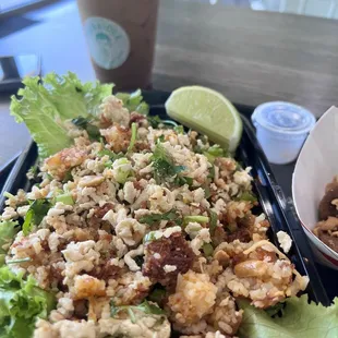 #9 Crispy Rice Wrap (Nam Khao)