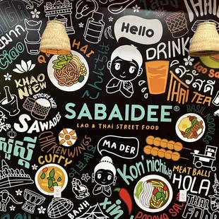 Love this cute wall for Sabaidee inside Haven City Market