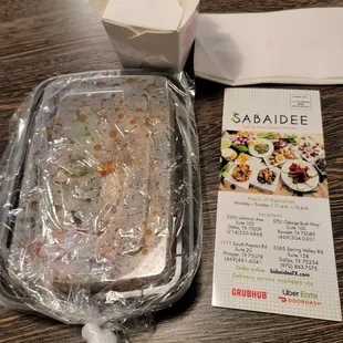 Extra spill-proof packing for takeout.