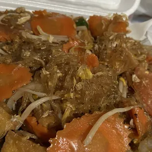 Glass Noodles w tofu. Delicious!!