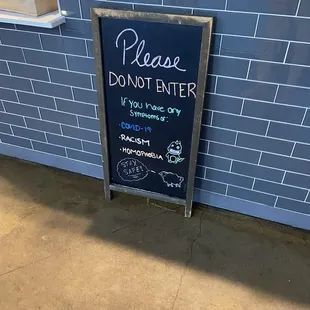 Signage at entrance, greatness!!