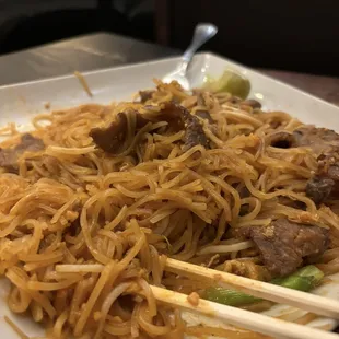 Another photo of the Pad Thai that I took two bites of and let the manager know that it tasted rancid