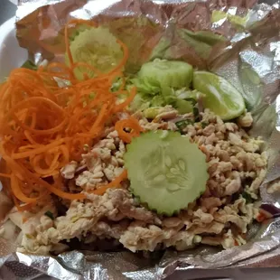 Chicken larb.