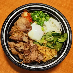 Pork shoulder ramen bowl