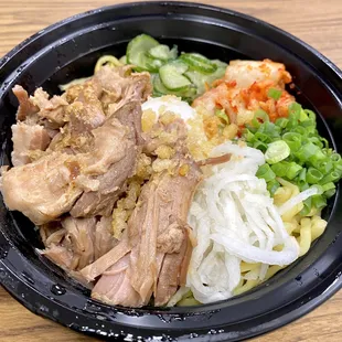 Sabal Noodle Bowl with Braised Pork Shoulder with Garlic Shoyu Oil.  Delicious!  :)