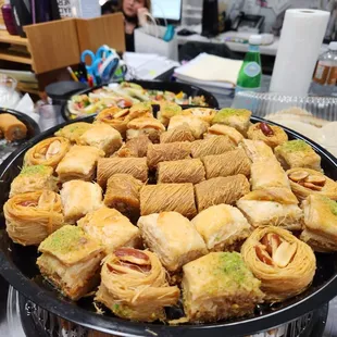 Catering baklava tray