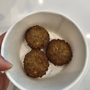 Falafel was delicious